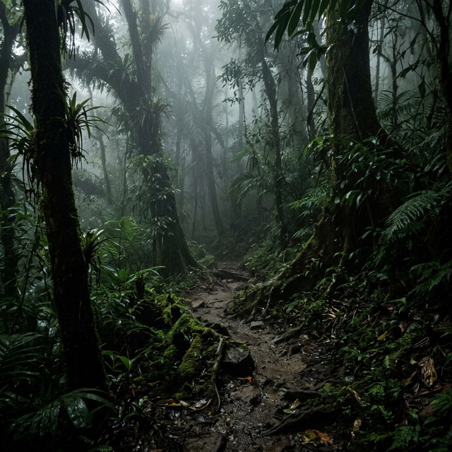 Bosque de El Yunque con neblina, misterio investigado por el parapsicólogo Carlos Busquets